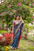 Beautiful Weaving Pattern Soft Banarasi Silk Patola Saree