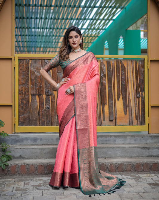 Rich Pallu Designer Soft Kubera Pattu Silk Saree