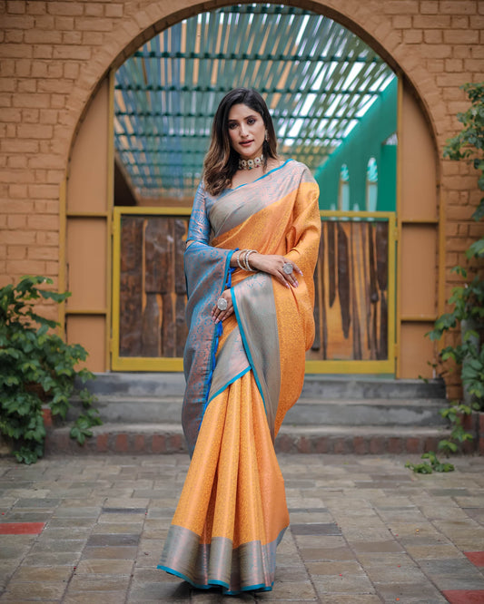 Rich Pallu Designer Soft Kubera Pattu Silk Saree