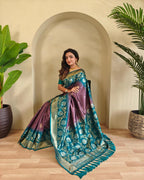 Designer Coffee Silk Saree with Premium Fabric and Tassels for Wedding Occasions
