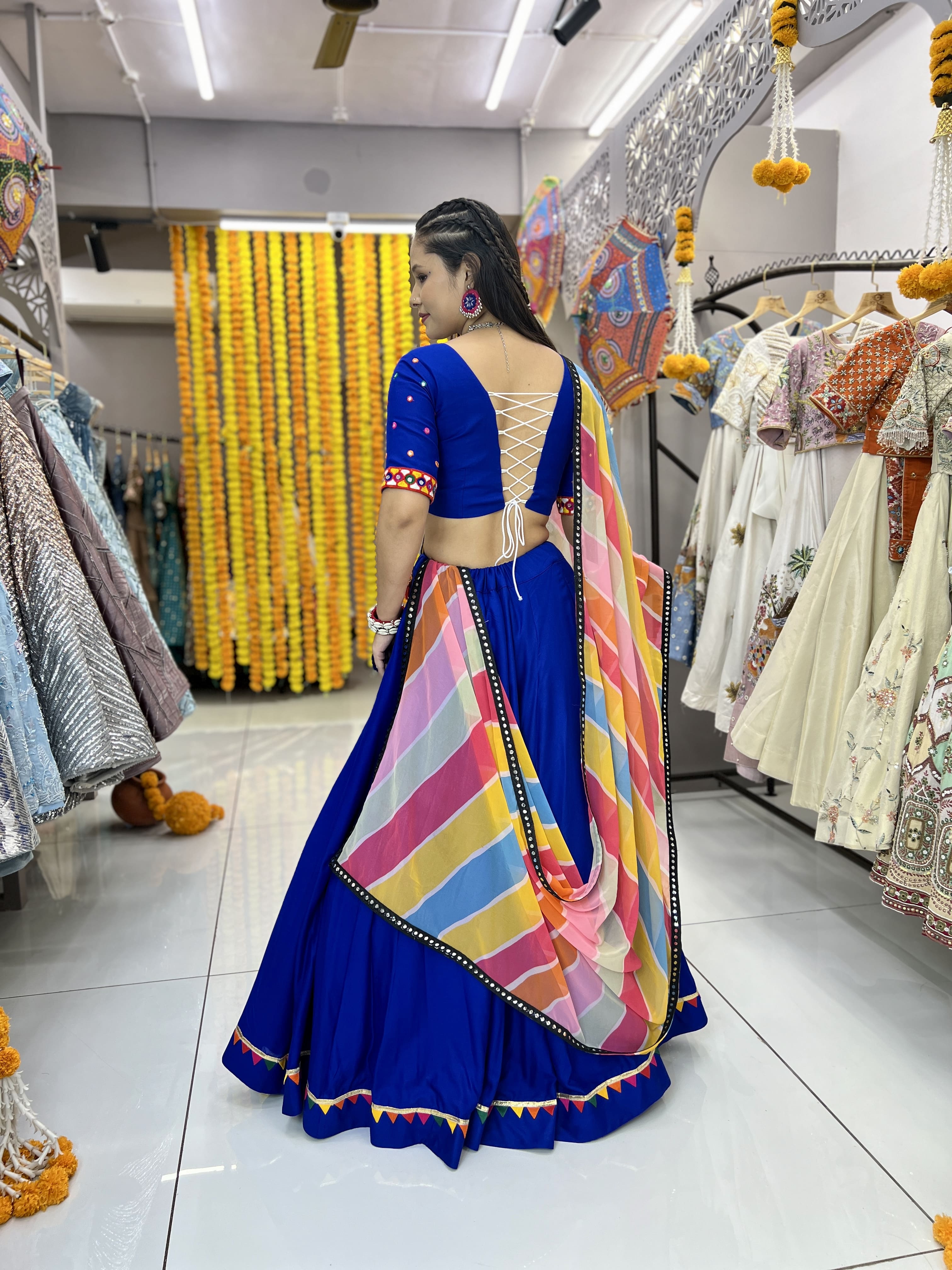 Blue  Lehenga Choli