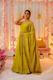 Designer Parrot Anarkali Suit for Wedding Wear