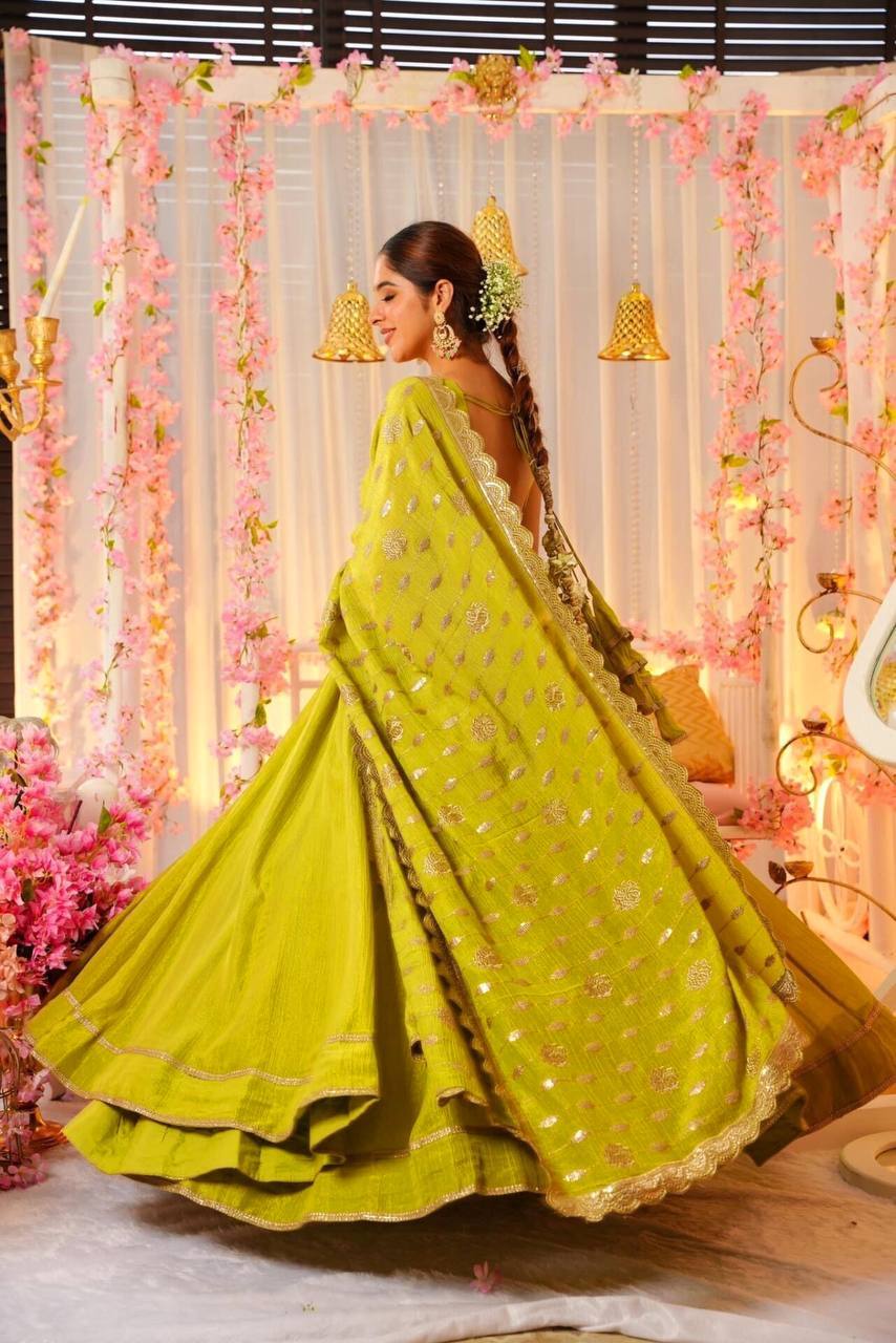 Designer Parrot Anarkali Suit for Wedding Wear