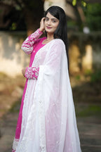 Luxury Pink Anarkali Suit with Heavy Embroidery Work