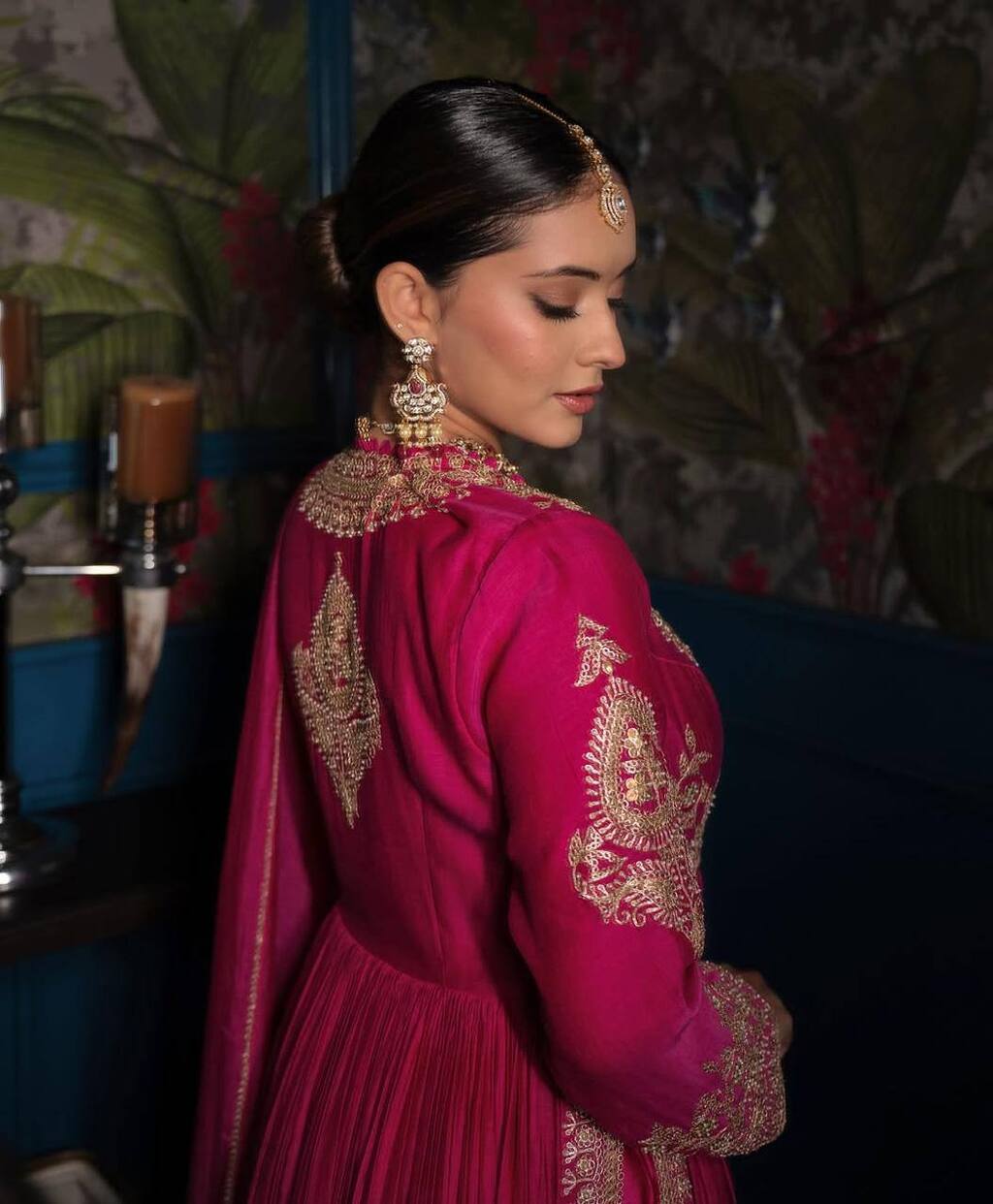 Fancy Pink Anarkali Dress for Wedding and Parties