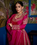 Fancy Pink Anarkali Dress for Wedding and Parties