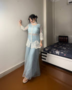 Designer firozi Indo Western dress set for women wedding functions