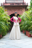 Pink Indo Western Koti Set for Wedding Look