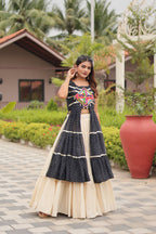 Traditional Black Lehenga Choli with heavy Gamathi Work for festive occasions
