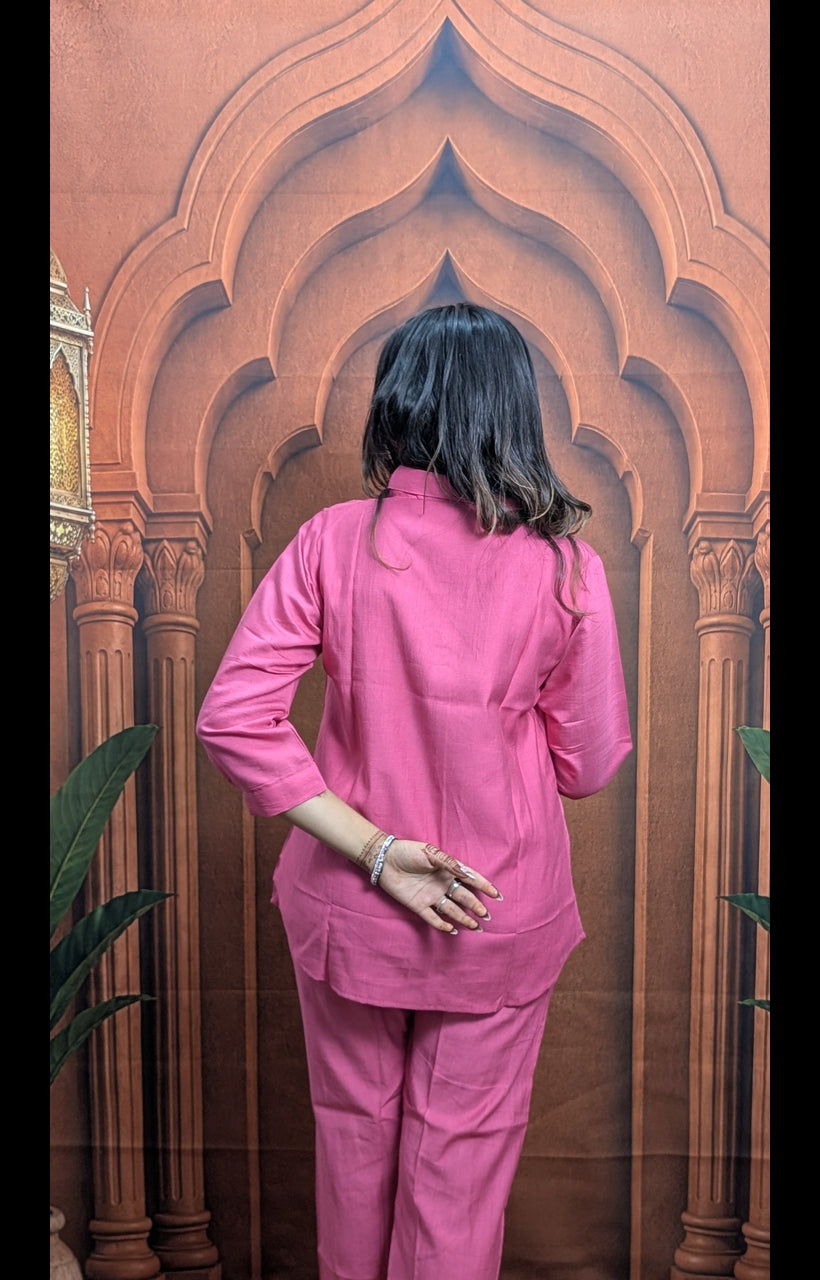 Premium Light Pink Co-Ord Set for Women Fashion