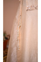 Trendy Cream Indo Western Lehenga Set for Women Latakan Look Perfect for Wedding and Festive Wear