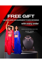 Pink and blue indo western lehenga set with free necklace gift and dual color stylish outfit for festive wear